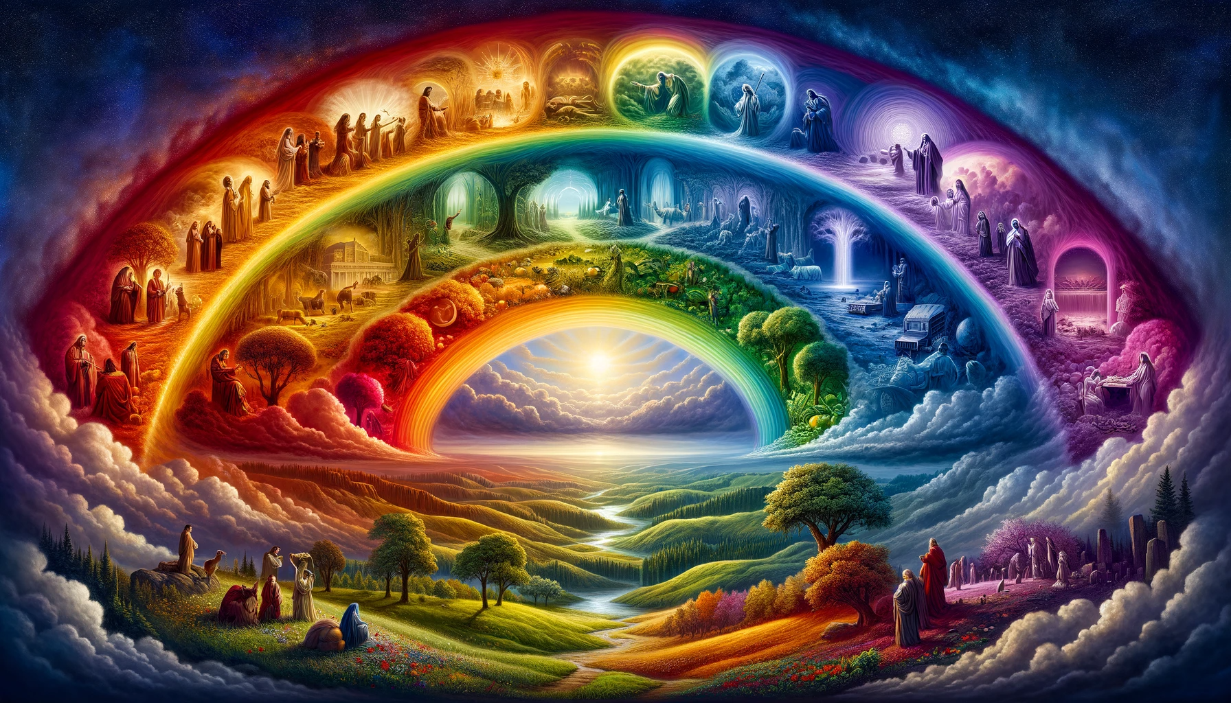 Biblical significance of rainbow colours