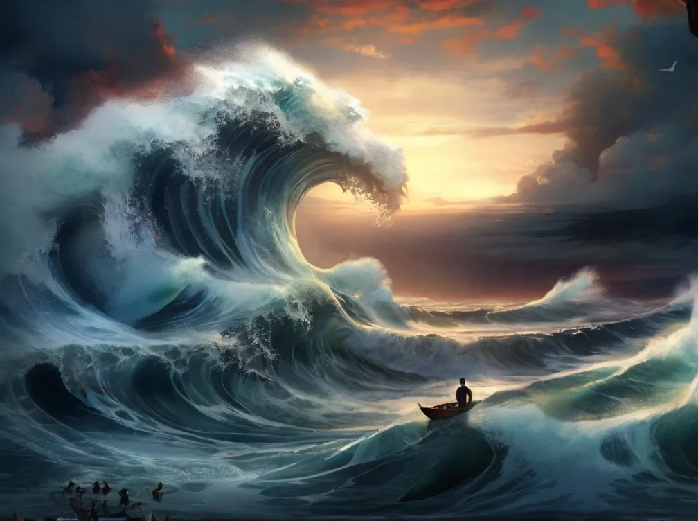 Biblical meaning of dreaming of big waves