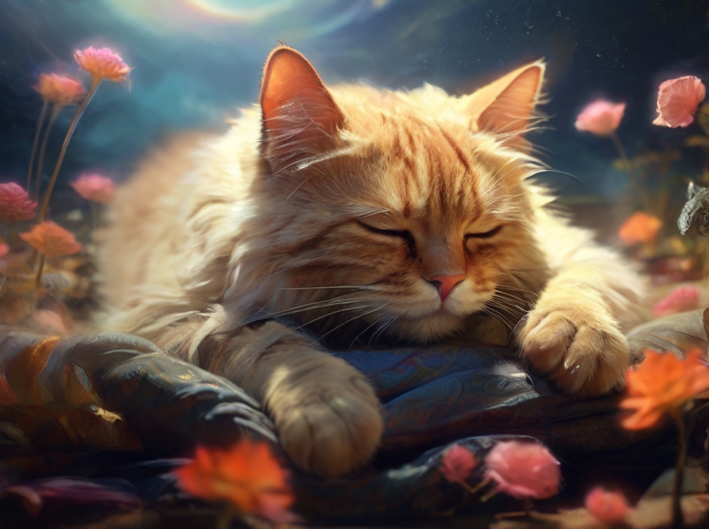 Peaceful Cat Dream