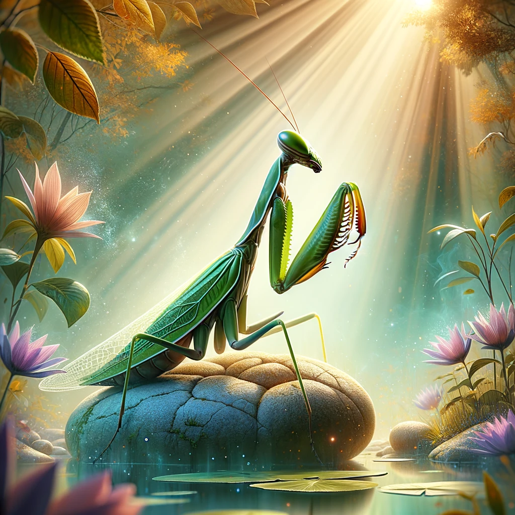 biblical meaning of a praying mantis