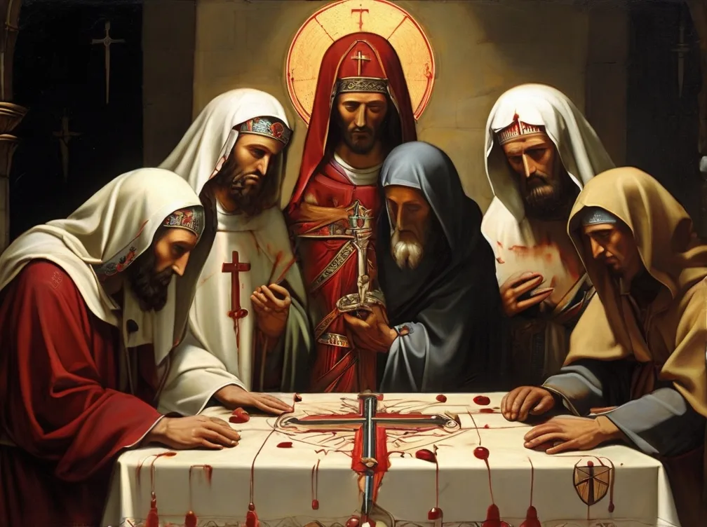 Modern Depiction of the Five holy Wounds