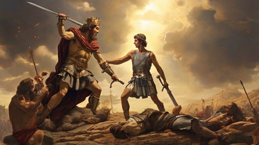 King David Slaying Goliath