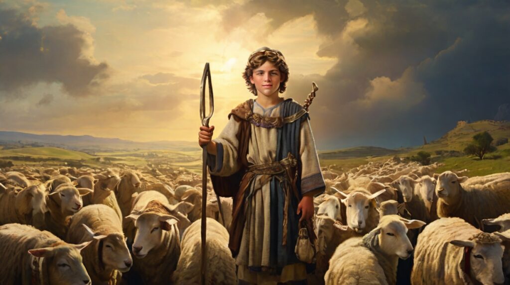 King David as a Shepherd Boy